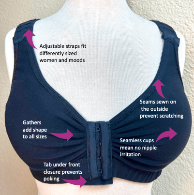 Seamless Full-cup Bra Comfortable Post-surgery Breast Support Bra